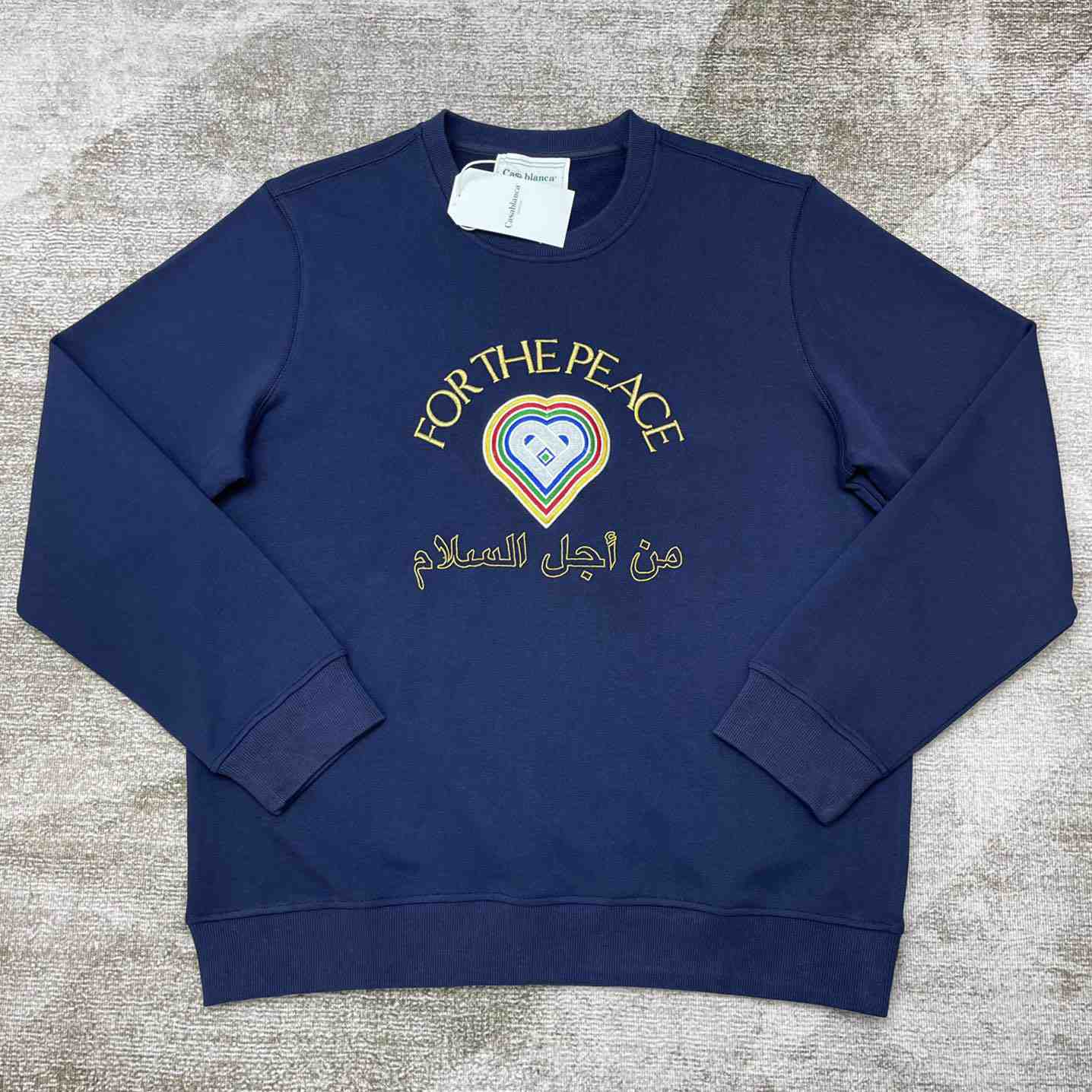 Casablanca For The Peace Embroidered Sweatshirt - FashionPlug