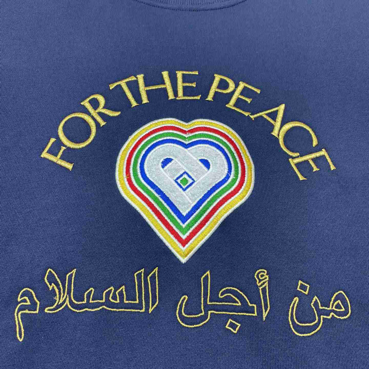 Casablanca For The Peace Embroidered Sweatshirt - FashionPlug
