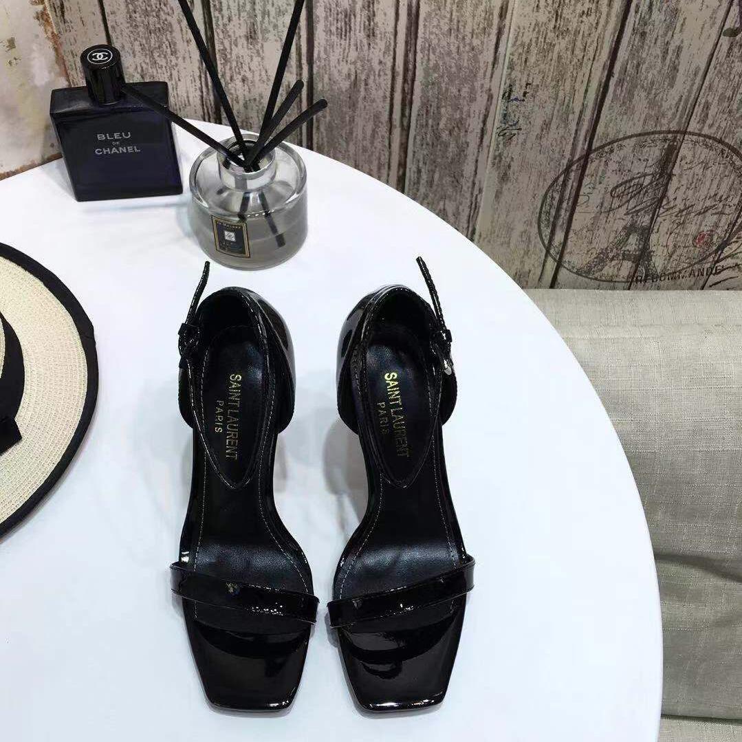 Saint Laurent YSL Heel Sandals - FashionPlug