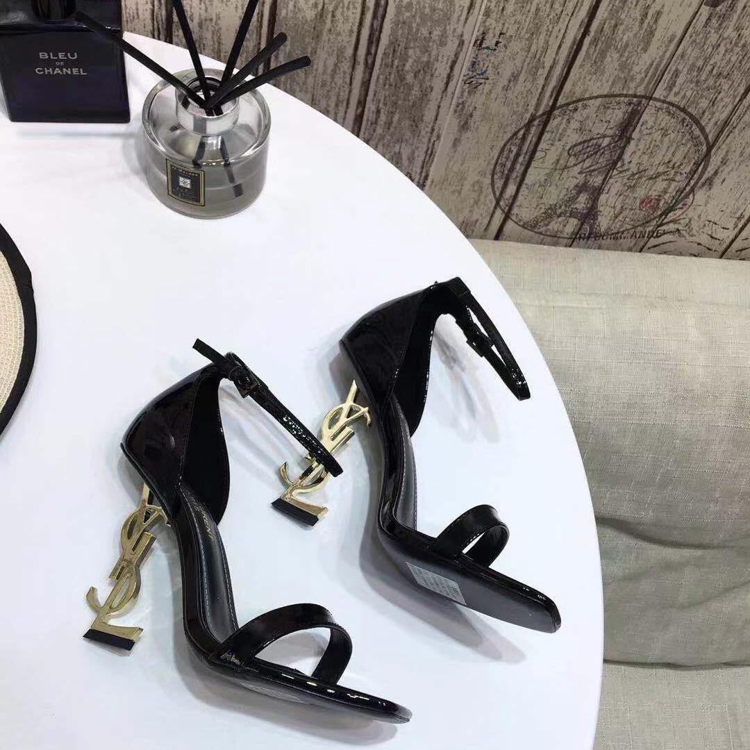 Saint Laurent YSL Heel Sandals - FashionPlug