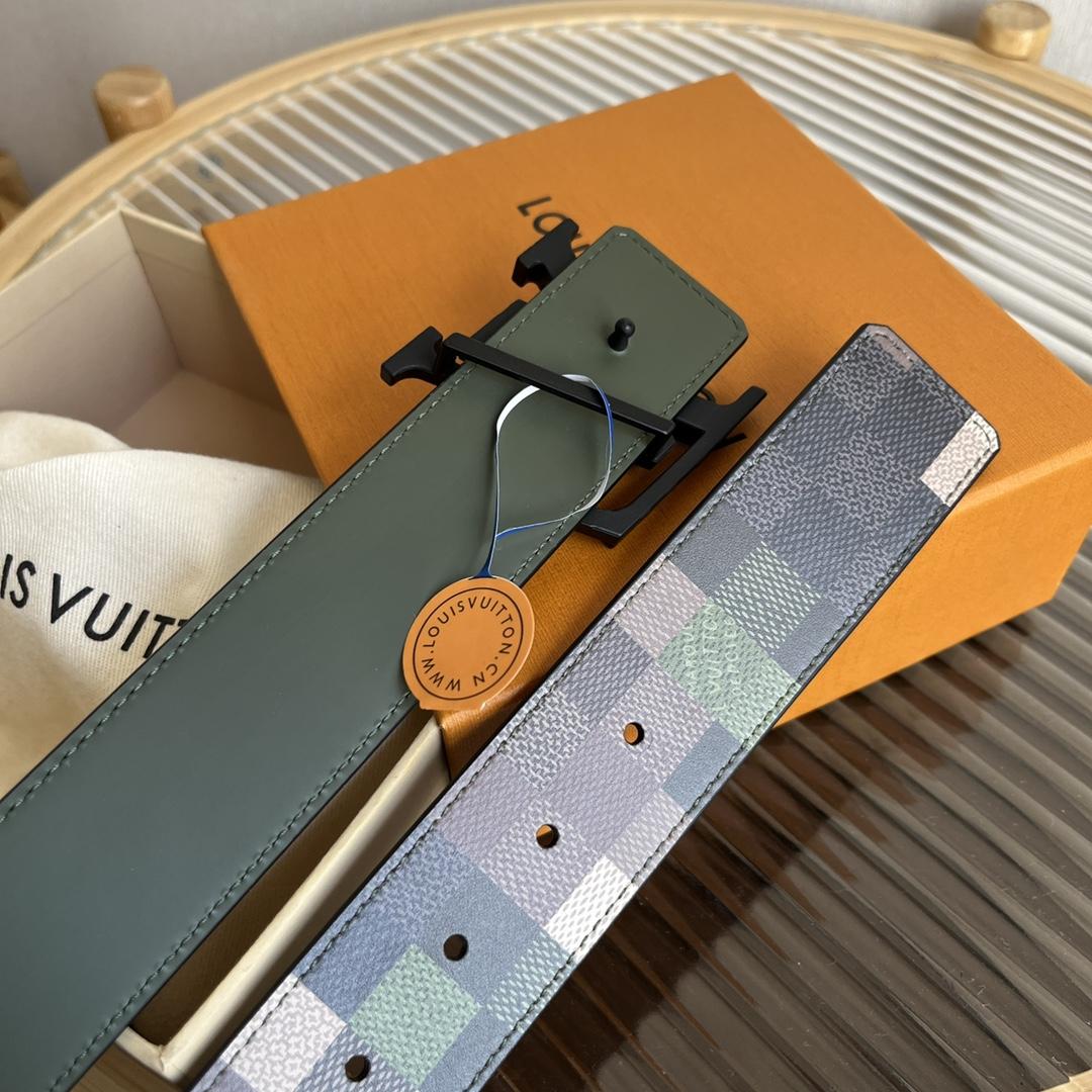 Louis Vuitton LV Mega Pixel 40mm Reversible Belt - FashionPlug