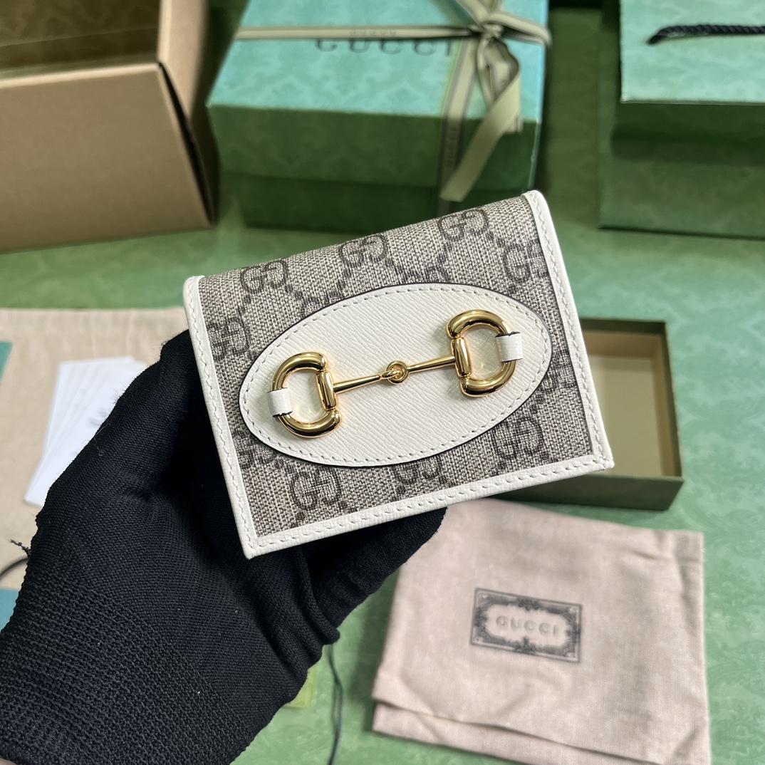 Gucci Horsebit 1955 Card Case Wallet - FashionPlug
