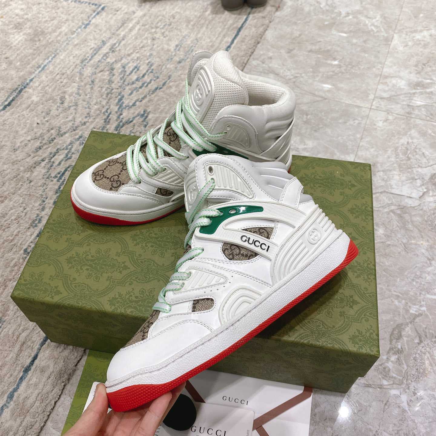 Gucci Basket Sneaker  - FashionPlug