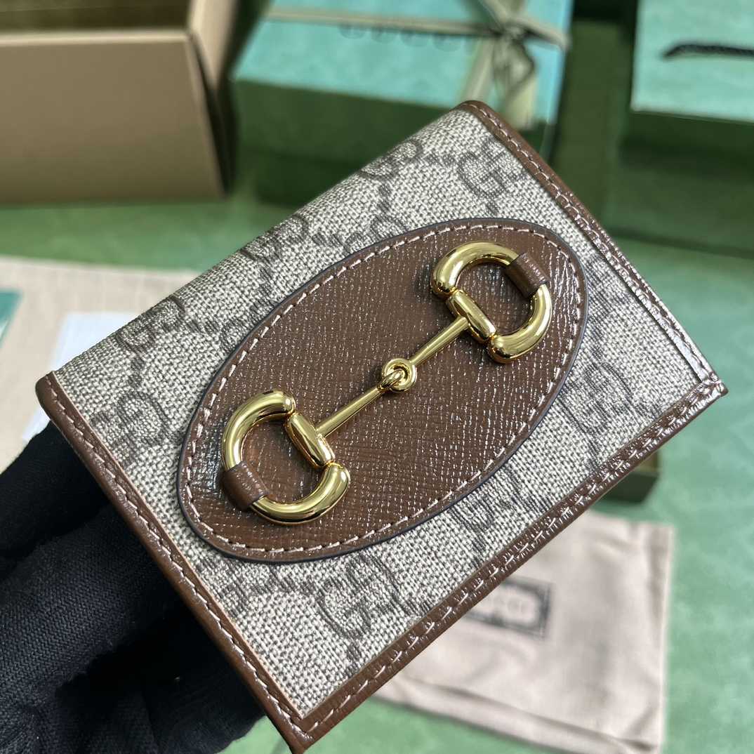 Gucci Horsebit 1955 Card Case Wallet - FashionPlug