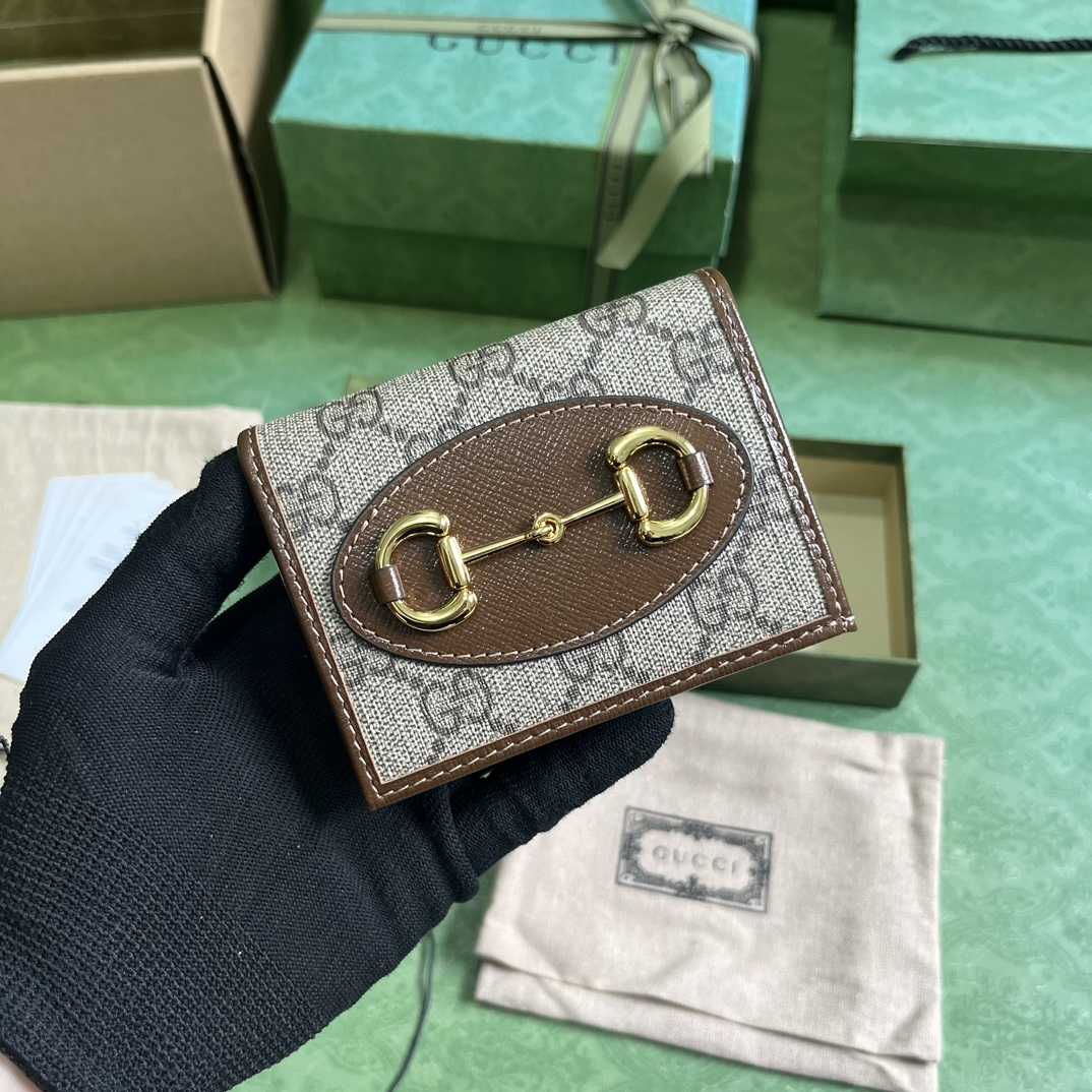 Gucci Horsebit 1955 Card Case Wallet - FashionPlug