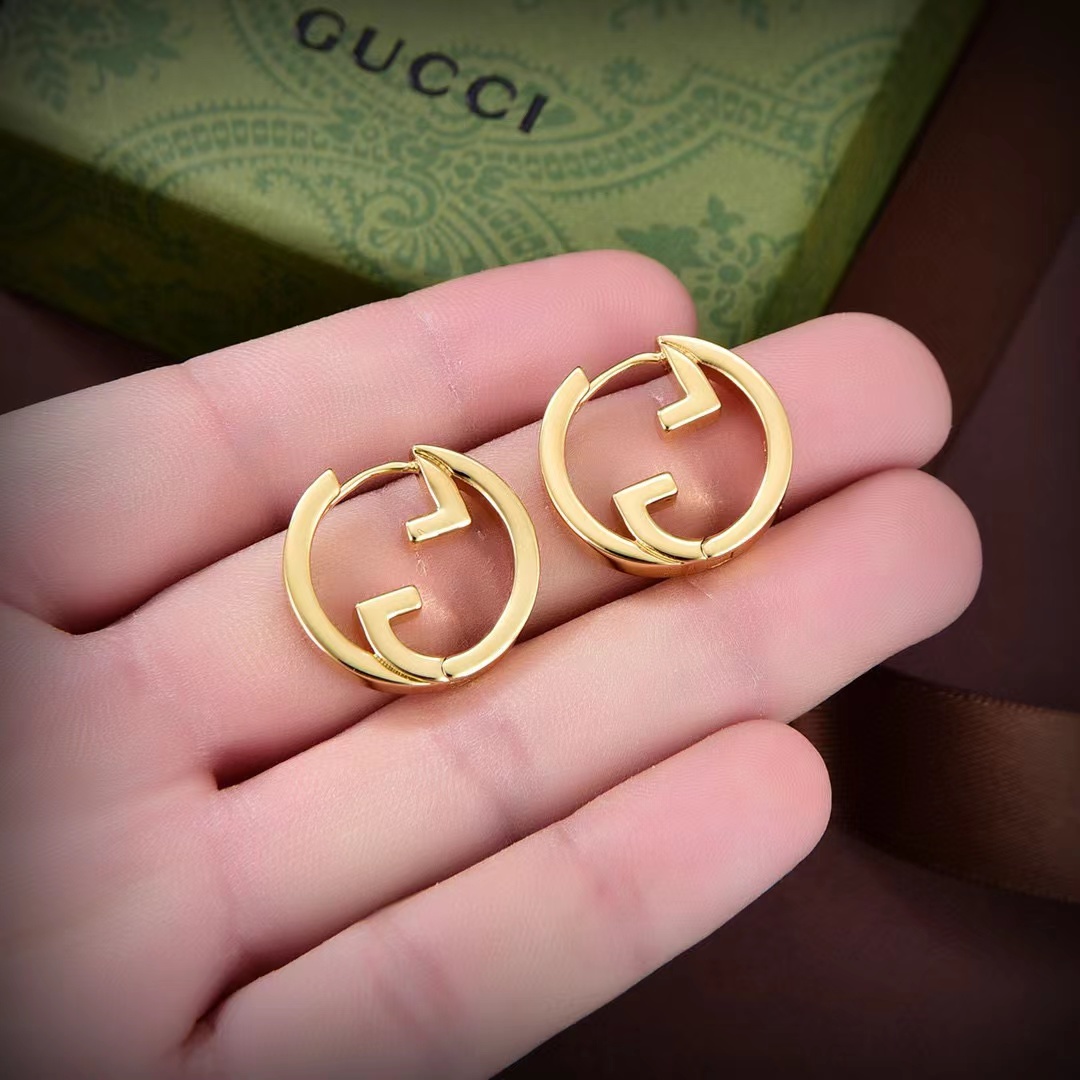 Gucci Blondie Hoop Earrings - FashionPlug