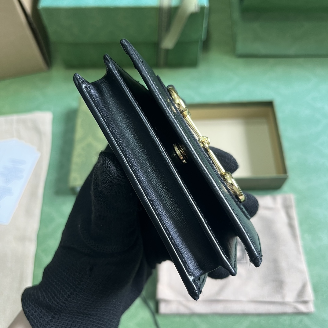 Gucci Horsebit 1955 Card Case Wallet - FashionPlug