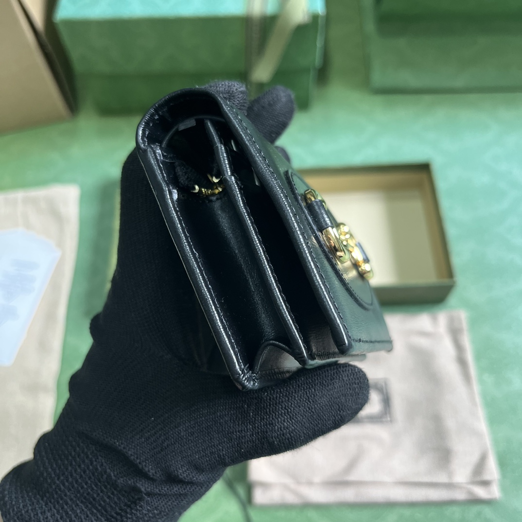 Gucci Horsebit 1955 Card Case Wallet - FashionPlug