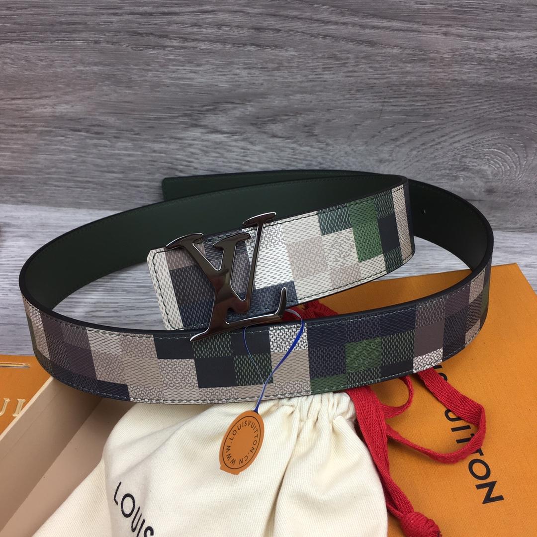 Louis Vuitton LV Mega Pixel 40mm Reversible Belt - FashionPlug