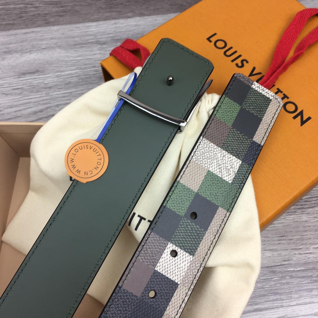 Louis Vuitton LV Mega Pixel 40mm Reversible Belt - FashionPlug