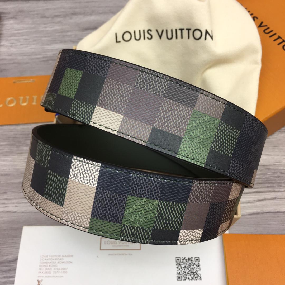 Louis Vuitton LV Mega Pixel 40mm Reversible Belt - FashionPlug