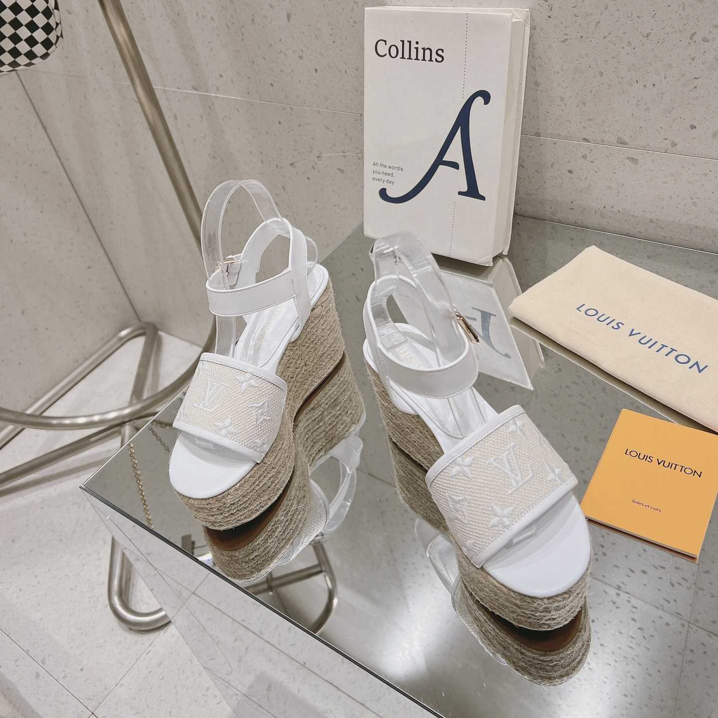 Louis Vuitton Starboard Wedge Sandal   - FashionPlug