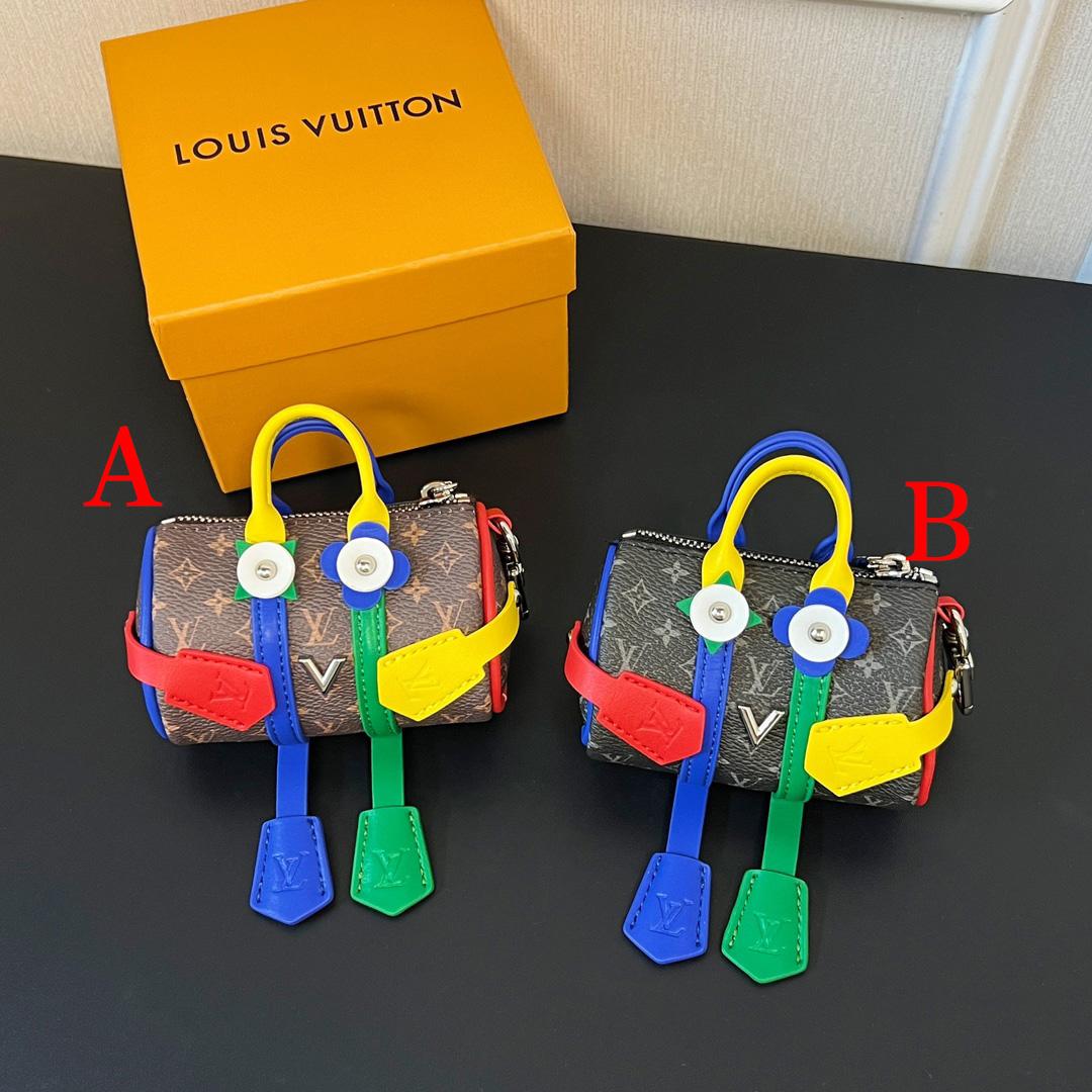 Louis Vuitton Mister Keepall Key Holder And Bag Charm    - FashionPlug