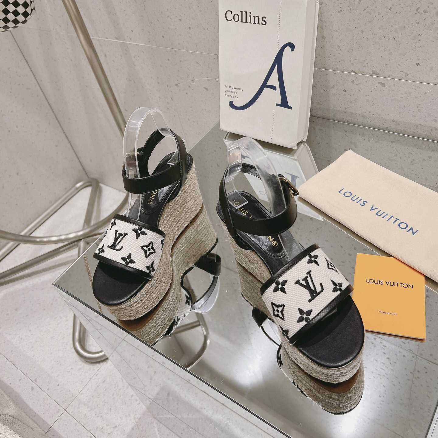 Louis Vuitton Starboard Wedge Sandal   - FashionPlug