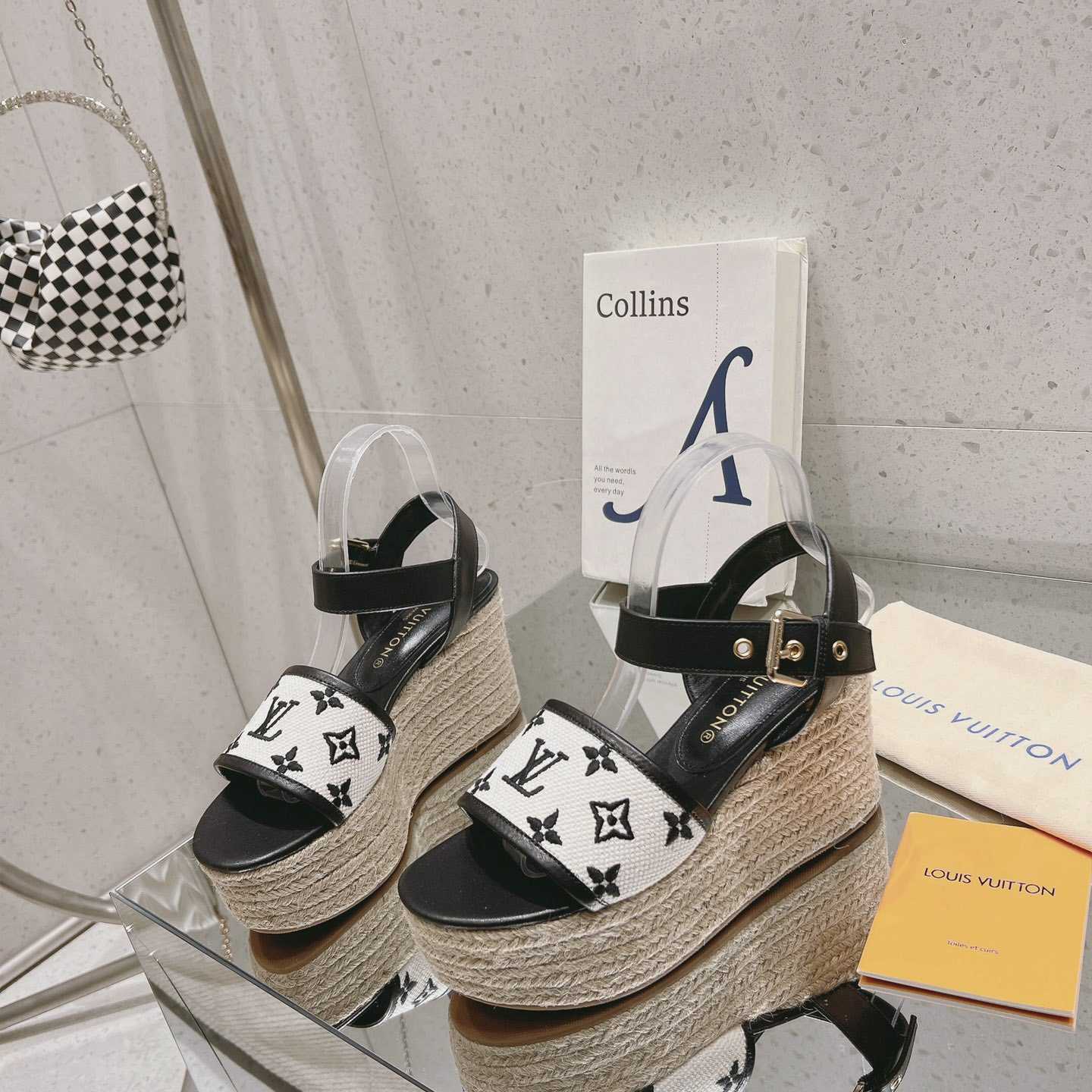 Louis Vuitton Starboard Wedge Sandal   - FashionPlug