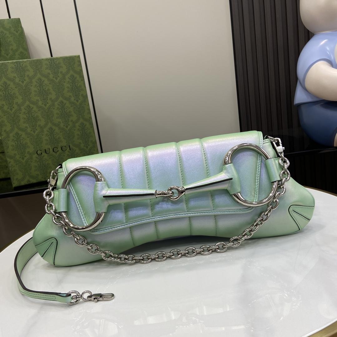 Gucci Horsebit Chain Medium Shoulder Bag (38x 15x 16cm) - FashionPlug