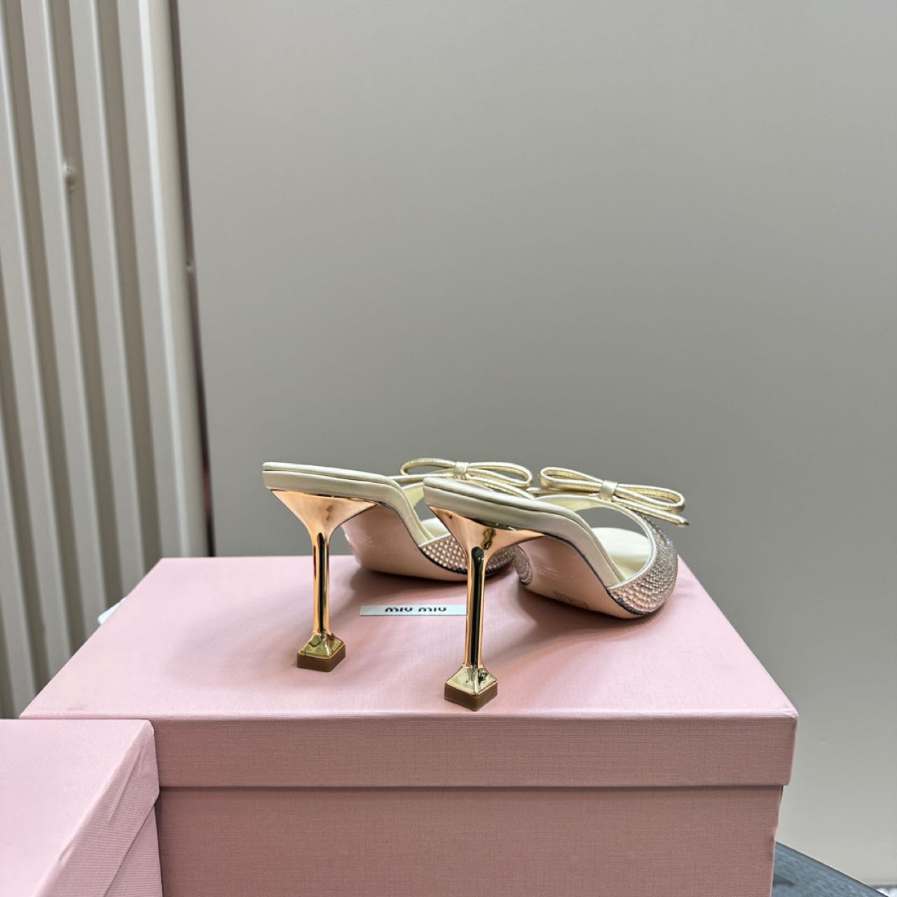 Miu Miu Satin Sandals - FashionPlug