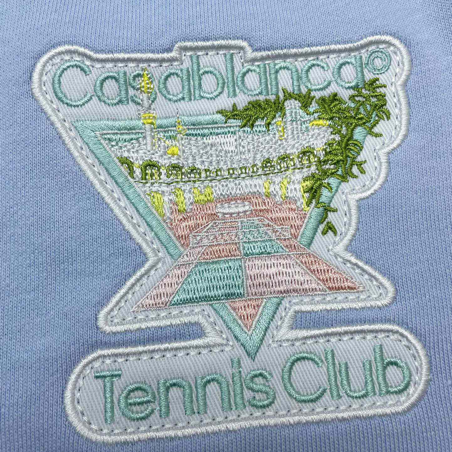 Casablanca Tennis Club Icon-appliqué Shorts    c724 - FashionPlug