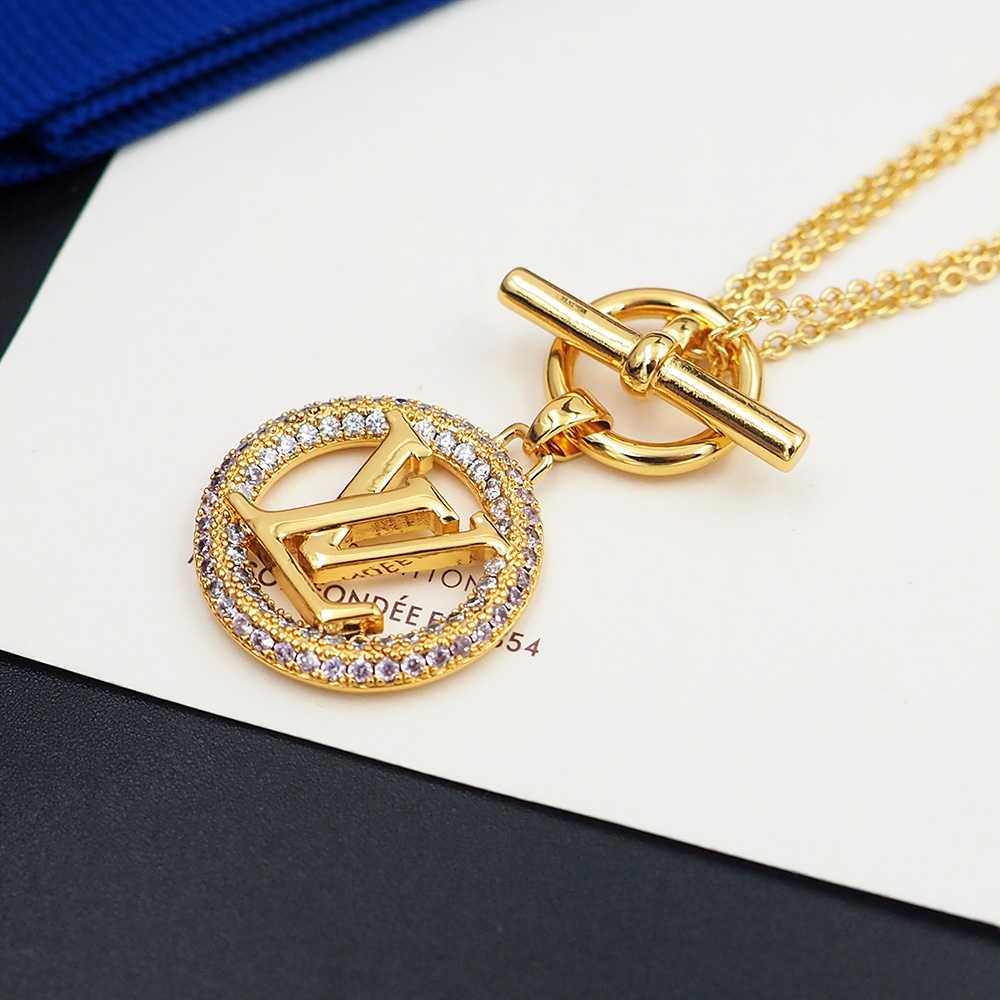 Louis Vuitton Louise Tresor Necklace   M01512 - FashionPlug