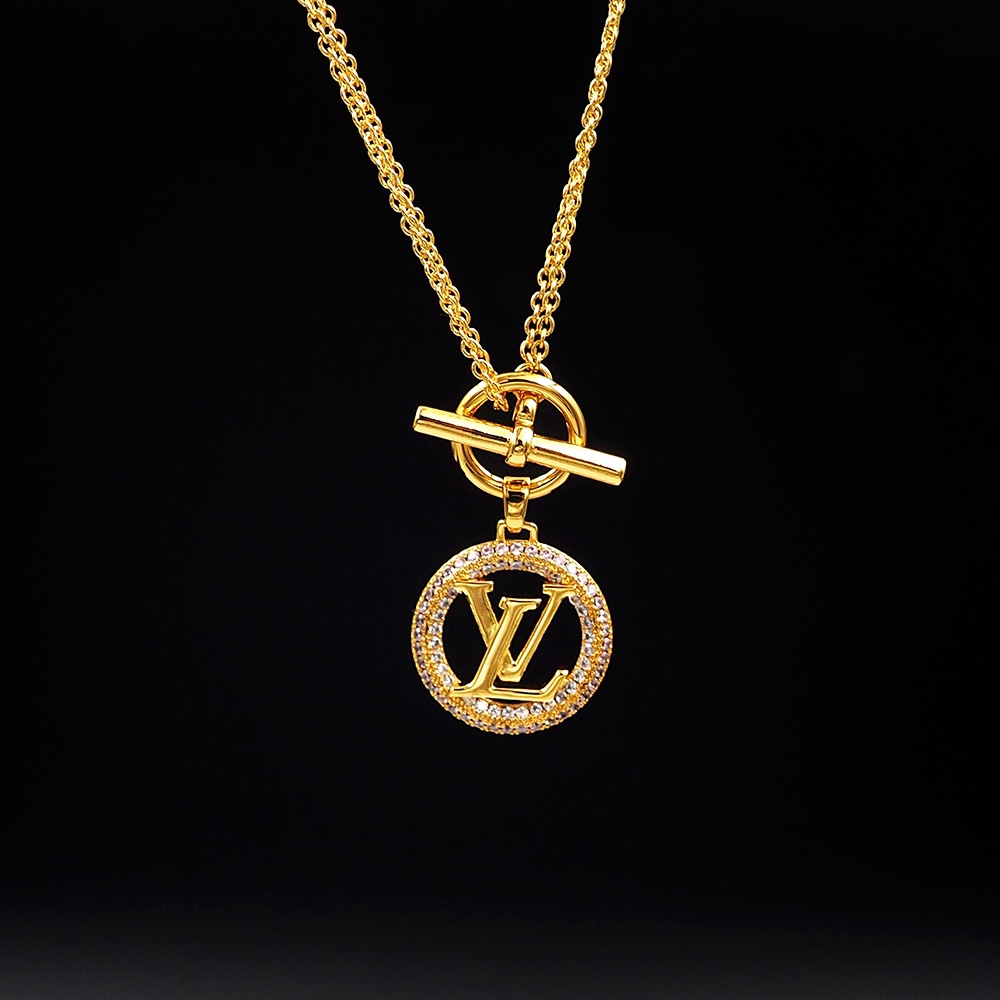 Louis Vuitton Louise Tresor Necklace   M01512 - FashionPlug