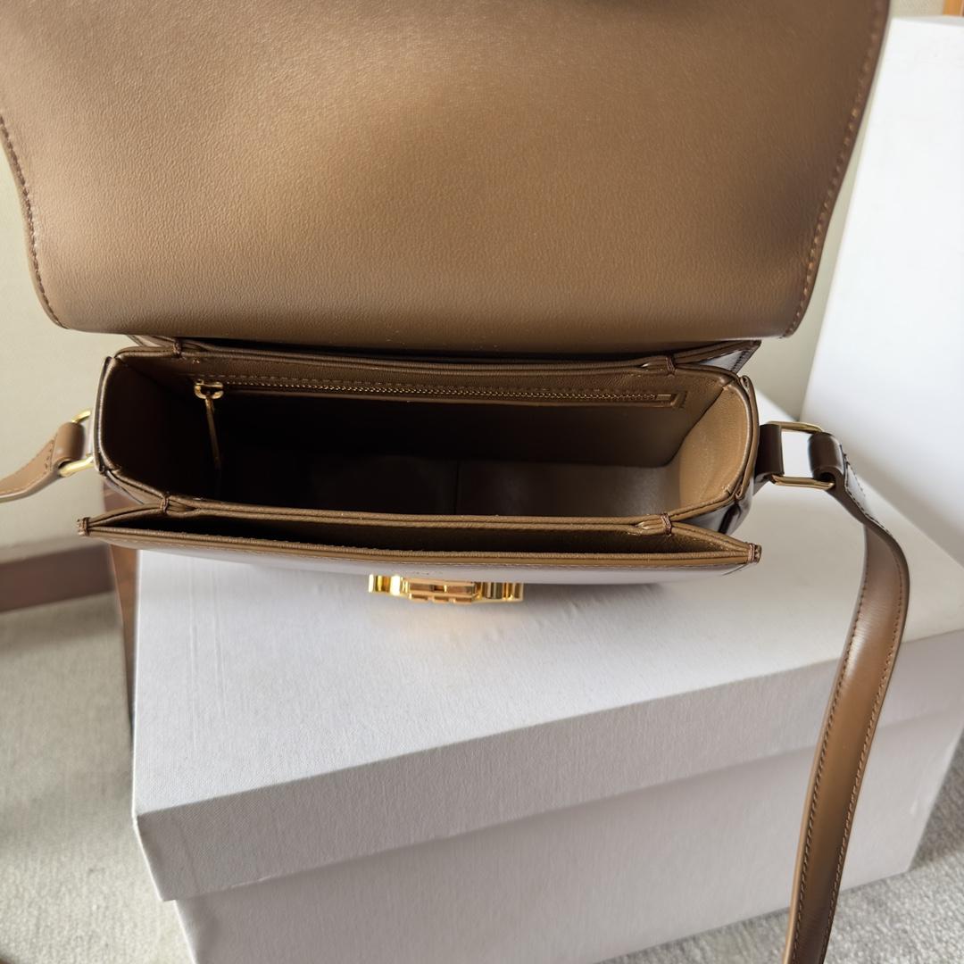 Celine Teen Triomphe Bag In Natural Calfskin - FashionPlug