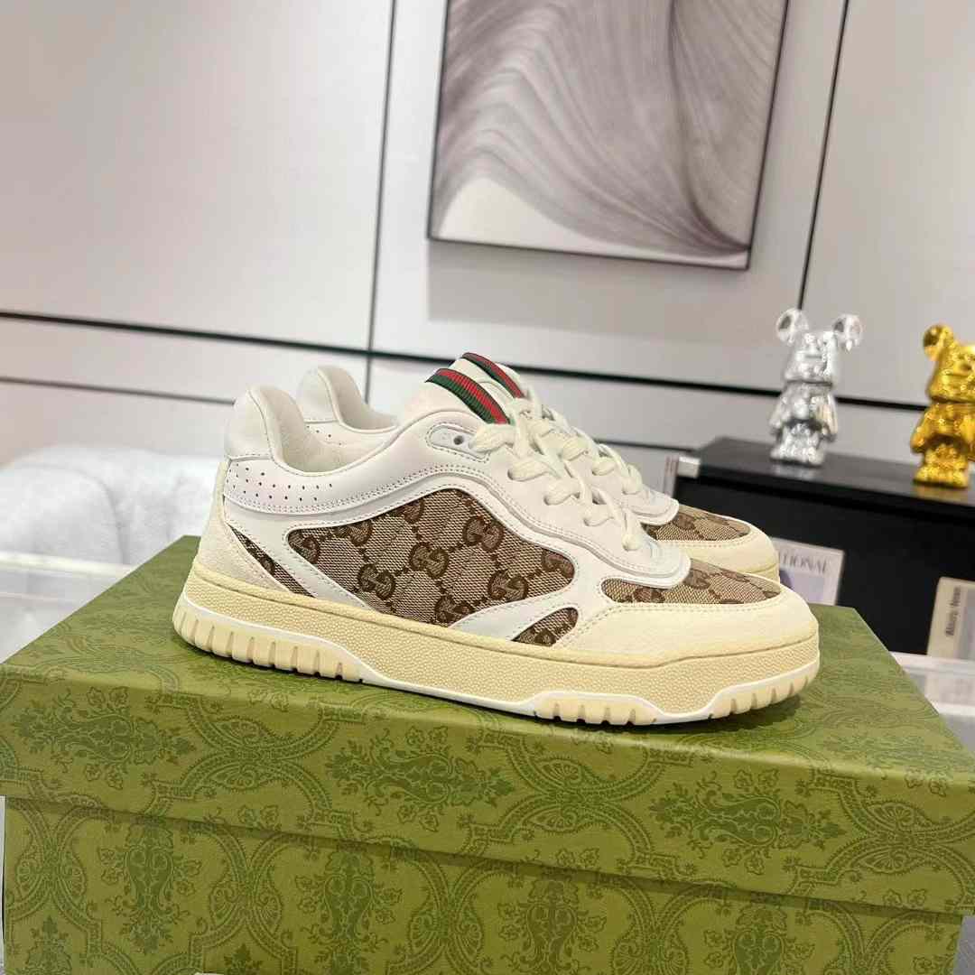 Gucci Re-Web Trainers  - FashionPlug