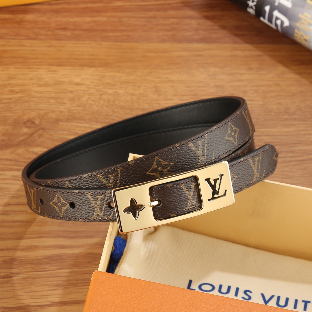 Louis Vuitton LV Duo 18MM Reversible Belt    M8296W - FashionPlug