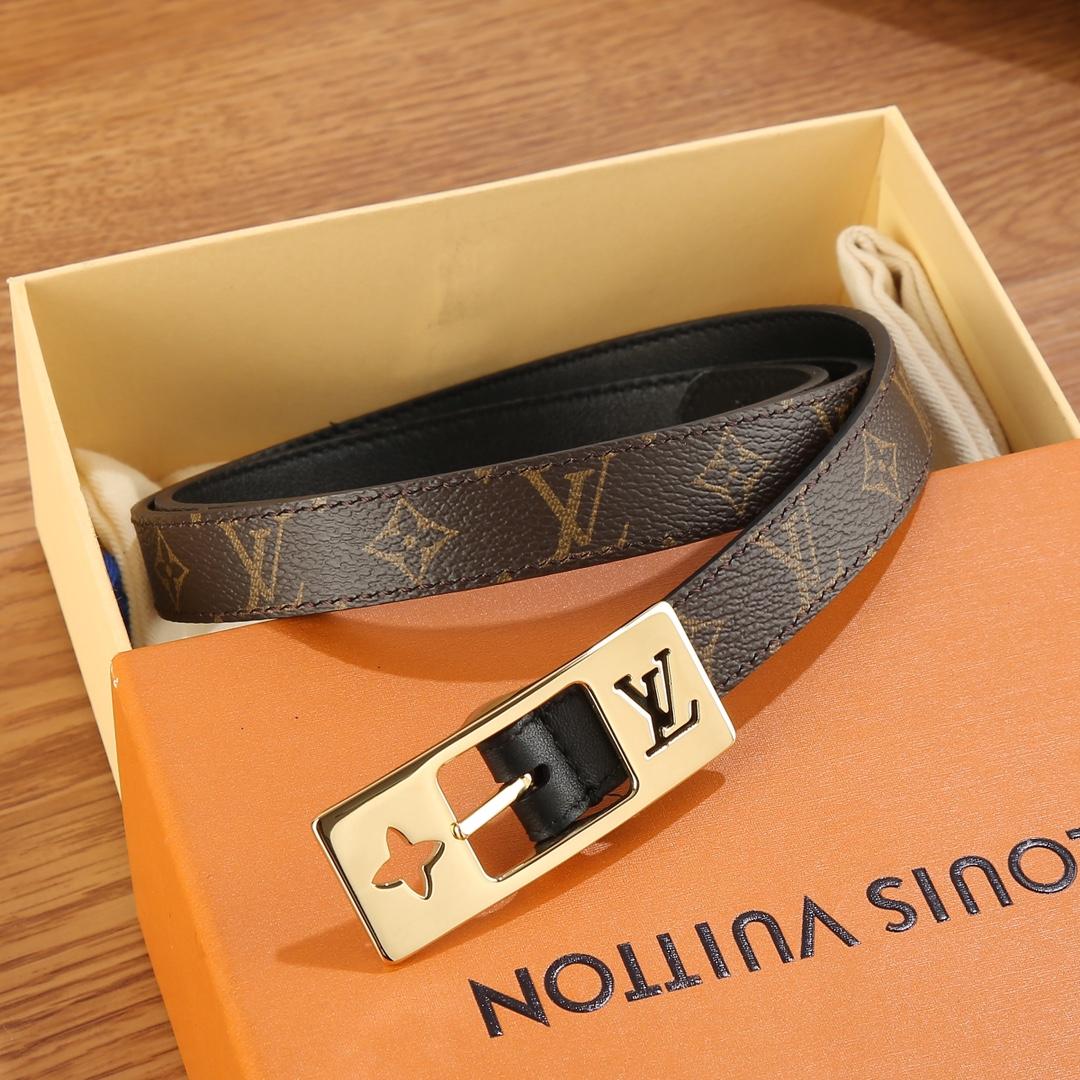 Louis Vuitton LV Duo 18MM Reversible Belt    M8296W - FashionPlug