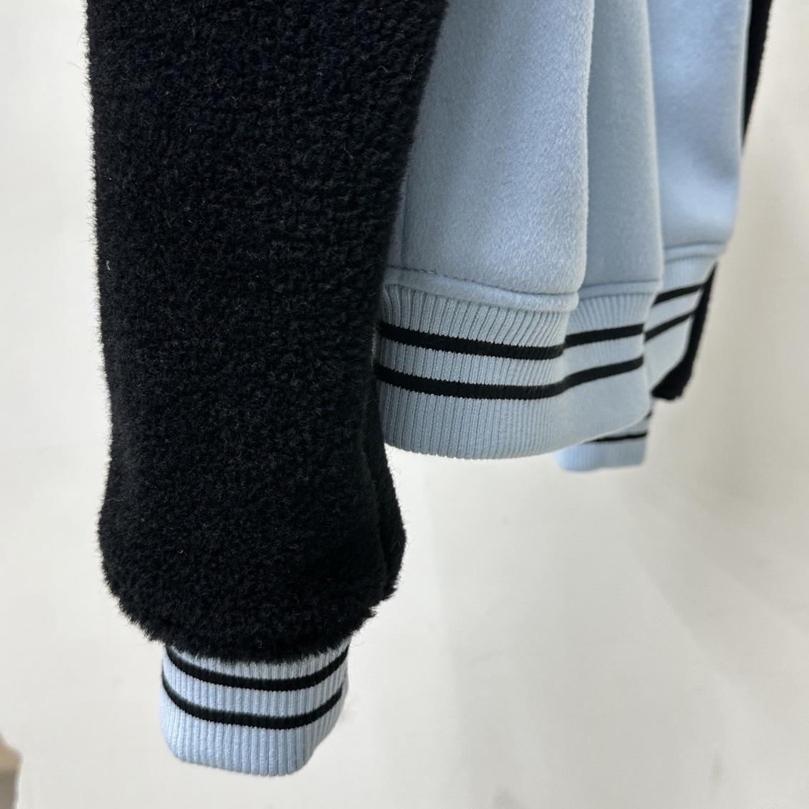 Louis Vuitton Shearling Wool Varsity Blouson    1AFAJE - FashionPlug