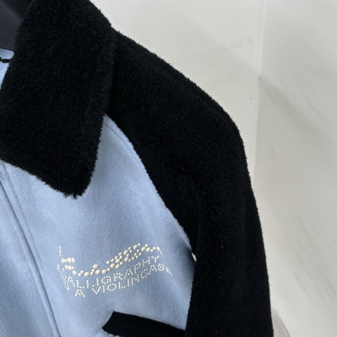 Louis Vuitton Shearling Wool Varsity Blouson    1AFAJE - FashionPlug