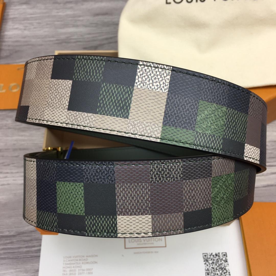 Louis Vuitton LV Mega Pixel 40mm Reversible Belt - FashionPlug
