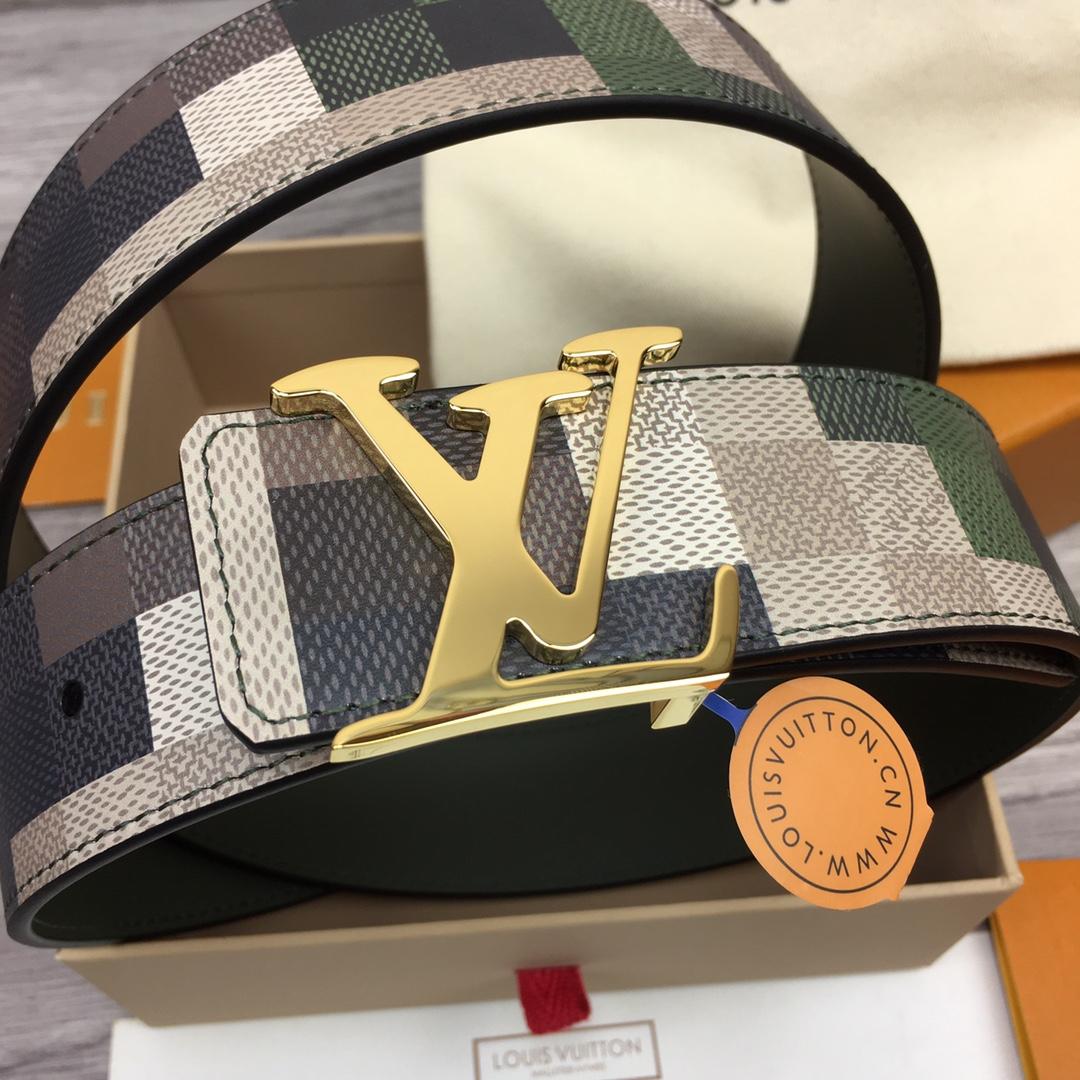 Louis Vuitton LV Mega Pixel 40mm Reversible Belt - FashionPlug
