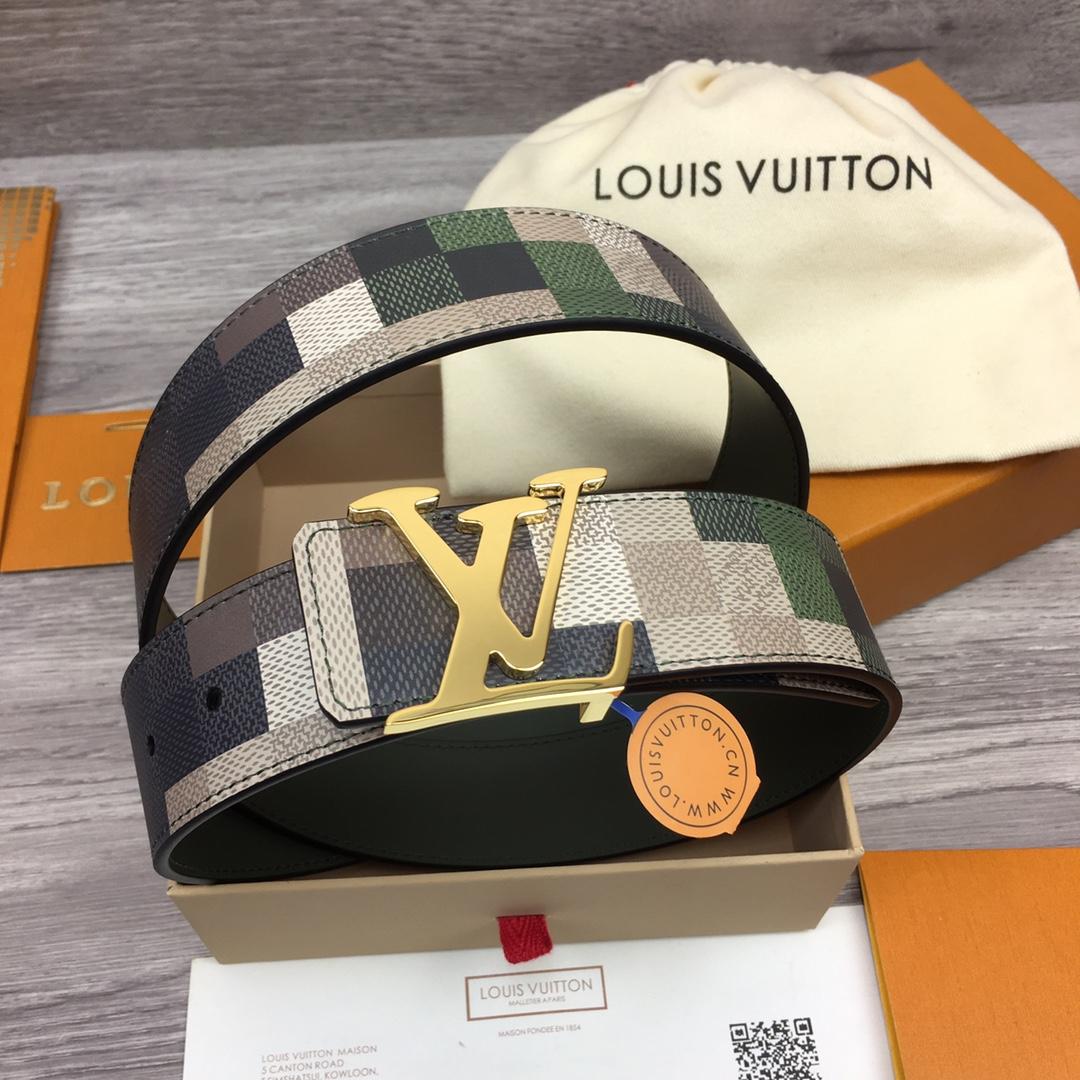 Louis Vuitton LV Mega Pixel 40mm Reversible Belt - FashionPlug
