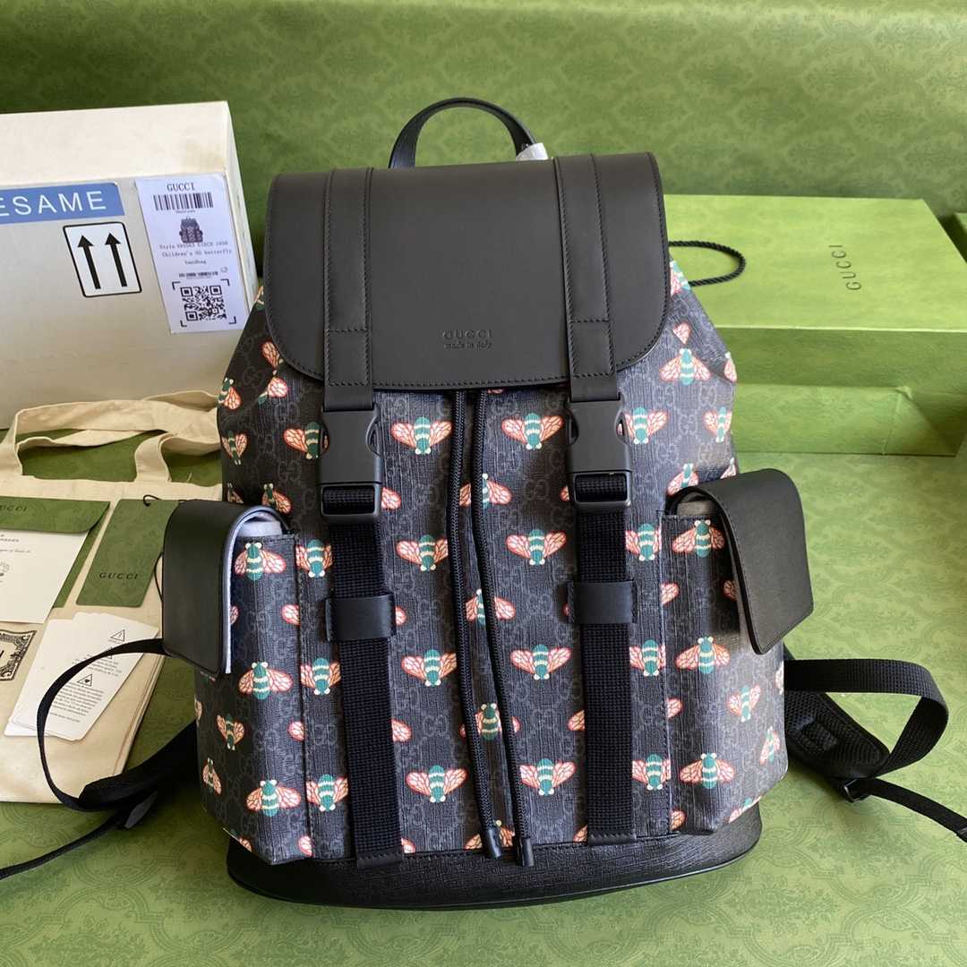 Gucci Bestiary Backpack With Bees  (34*42*16cm) - FashionPlug