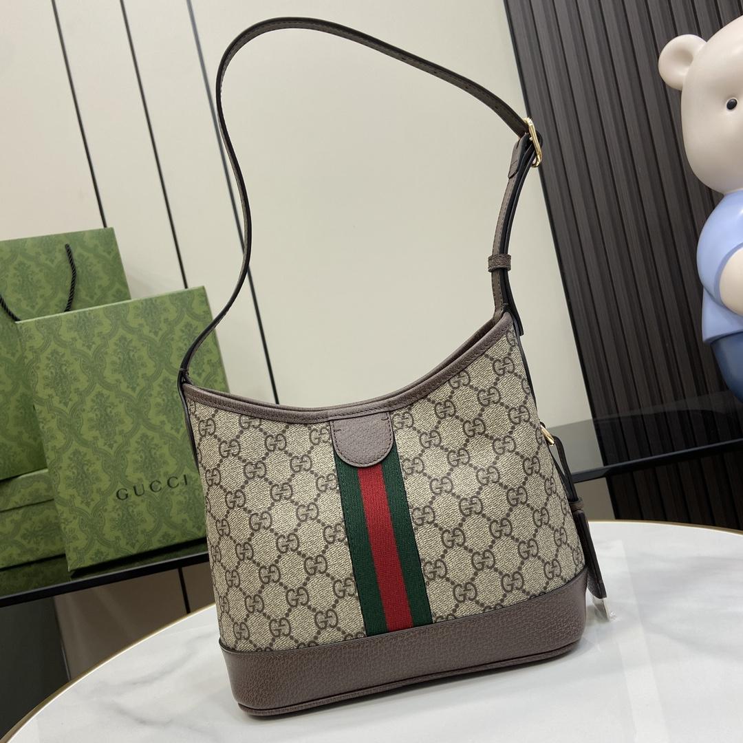 Gucci Ophidia GG Small Shoulder Bag - FashionPlug