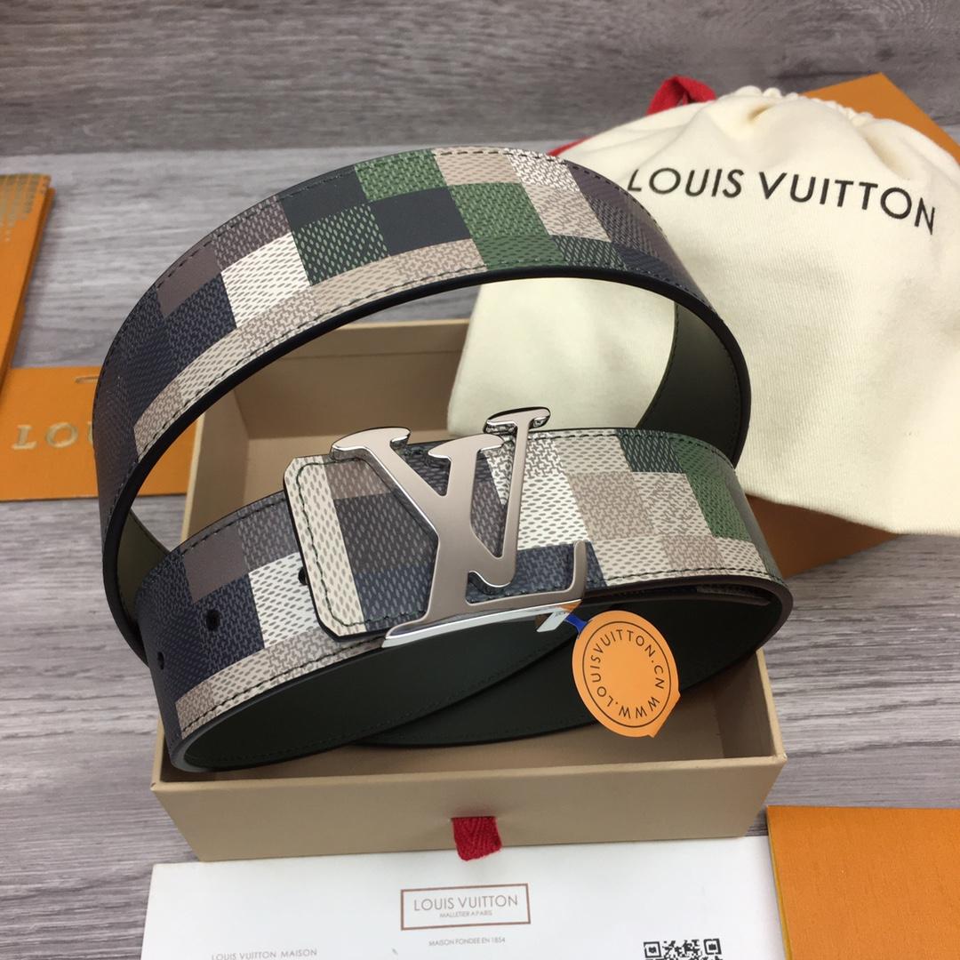 Louis Vuitton LV Mega Pixel 40mm Reversible Belt - FashionPlug