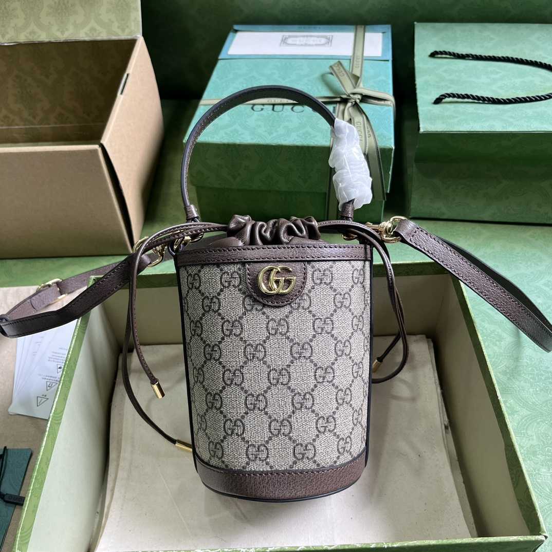 Gucci Ophidia Mini Bucket Bag  (11.5-20-8cm) - FashionPlug