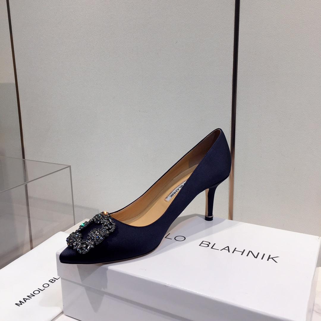 Manolo Blahnik 95mm Hangisi Pumps - FashionPlug