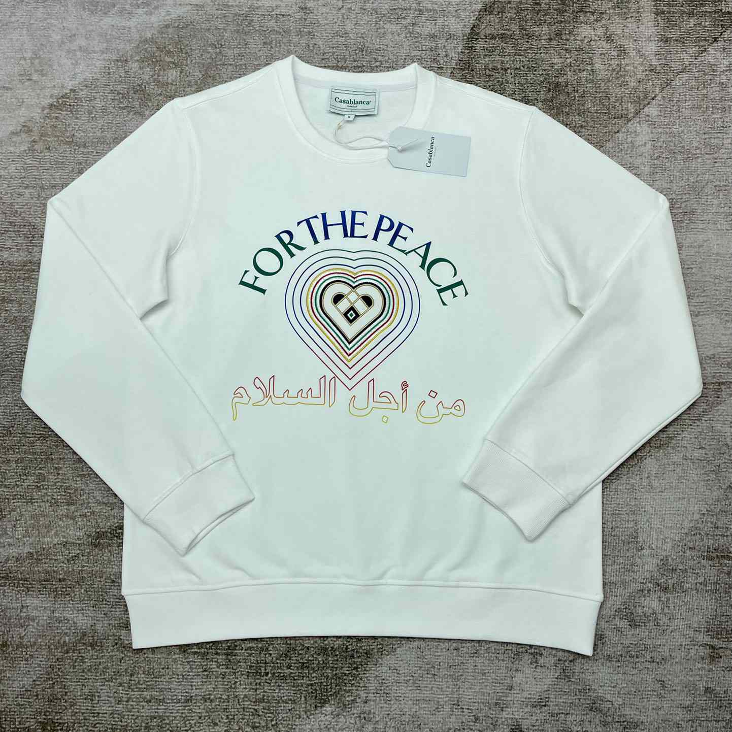 Casablanca For The Peace Embroidered Sweatshirt - FashionPlug