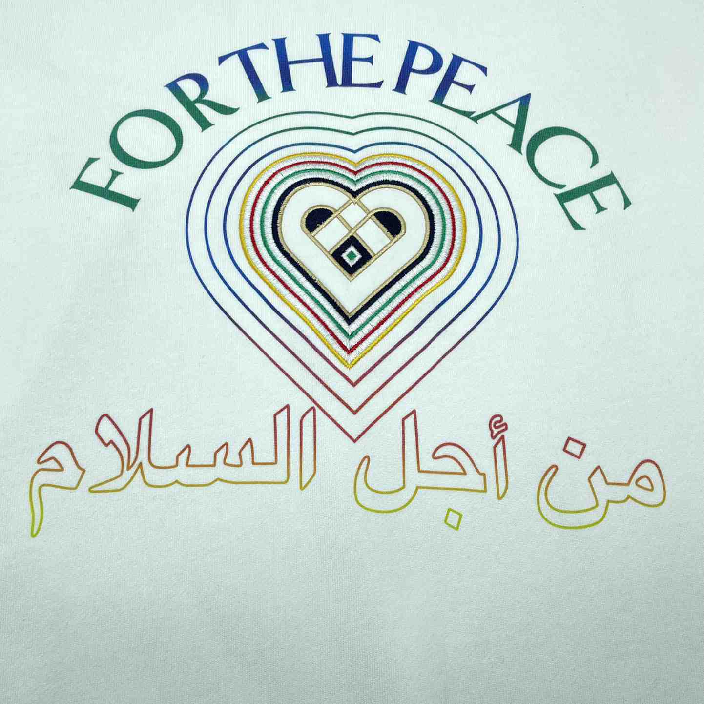 Casablanca For The Peace Embroidered Sweatshirt - FashionPlug