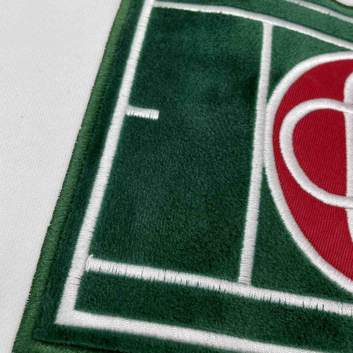 Casablanca Tennis Court Chenille Crew Sweat - FashionPlug