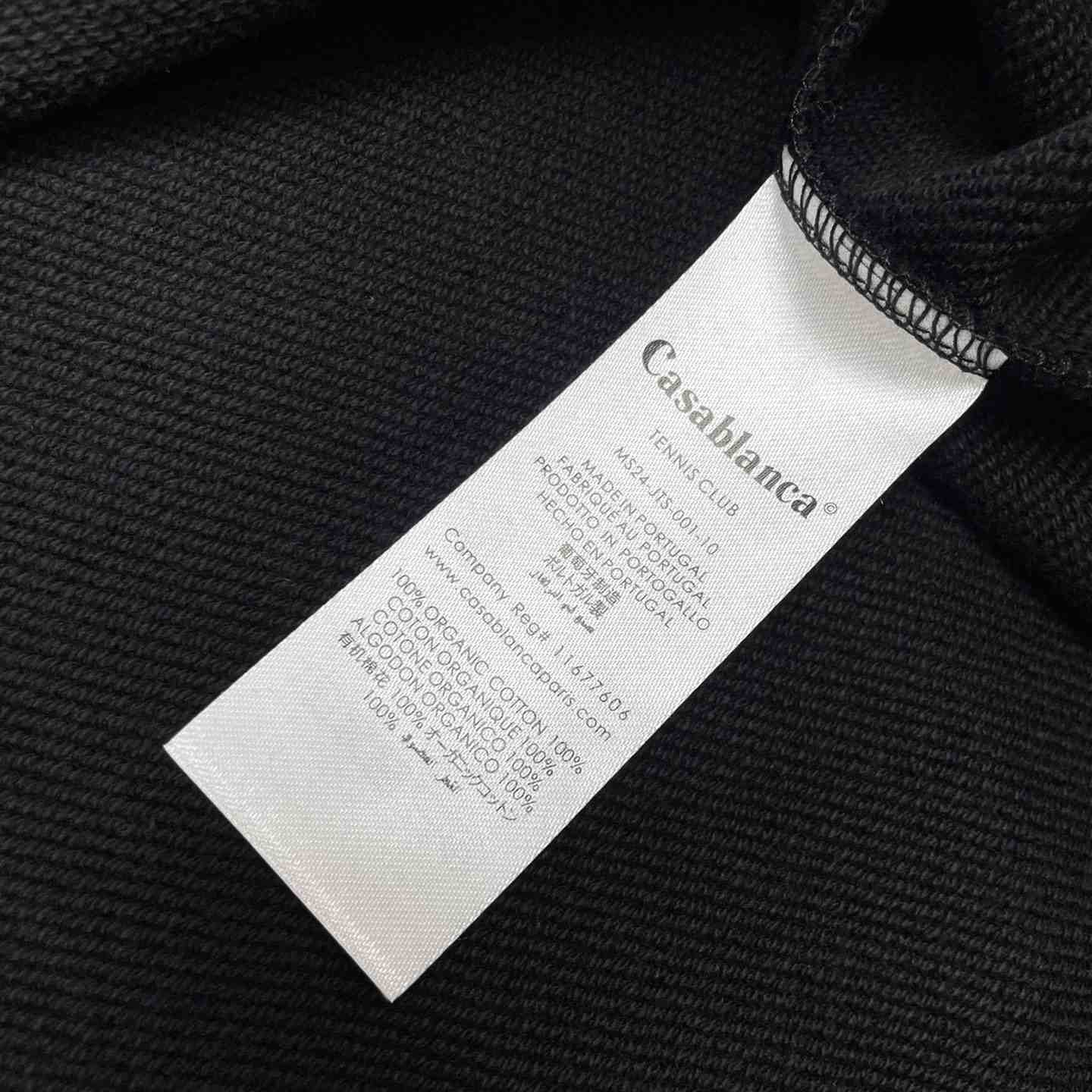 Casablanca Tennis Court Chenille Crew Sweat - FashionPlug