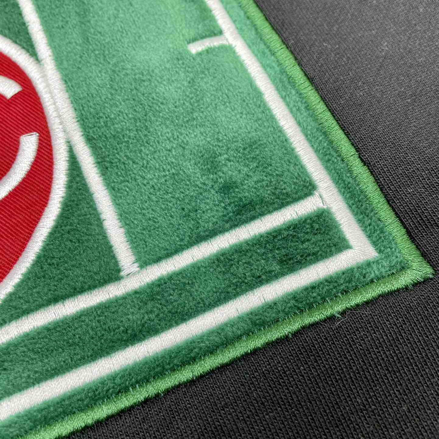 Casablanca Tennis Court Chenille Crew Sweat - FashionPlug