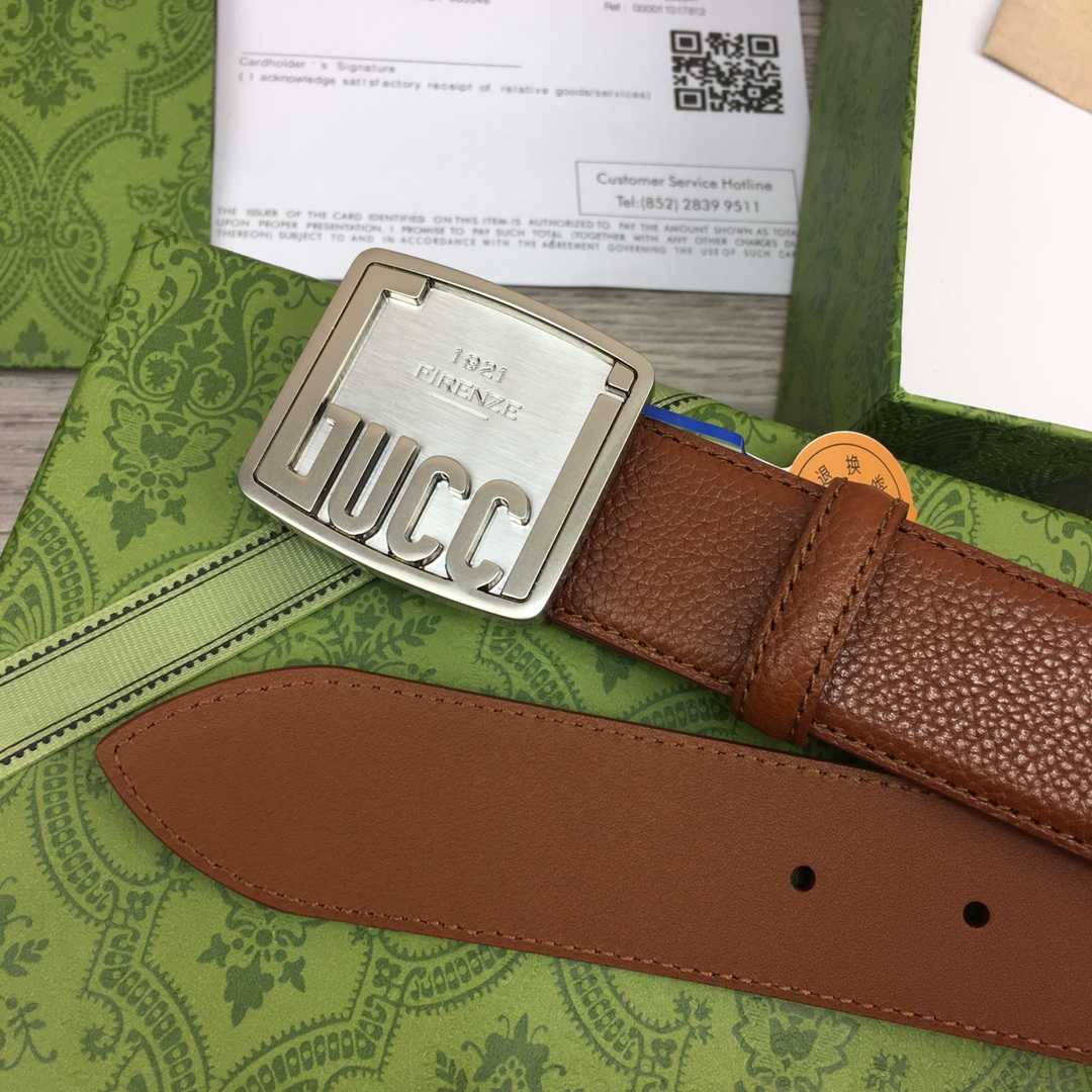 Gucci Leather Belt  35mm - FashionPlug