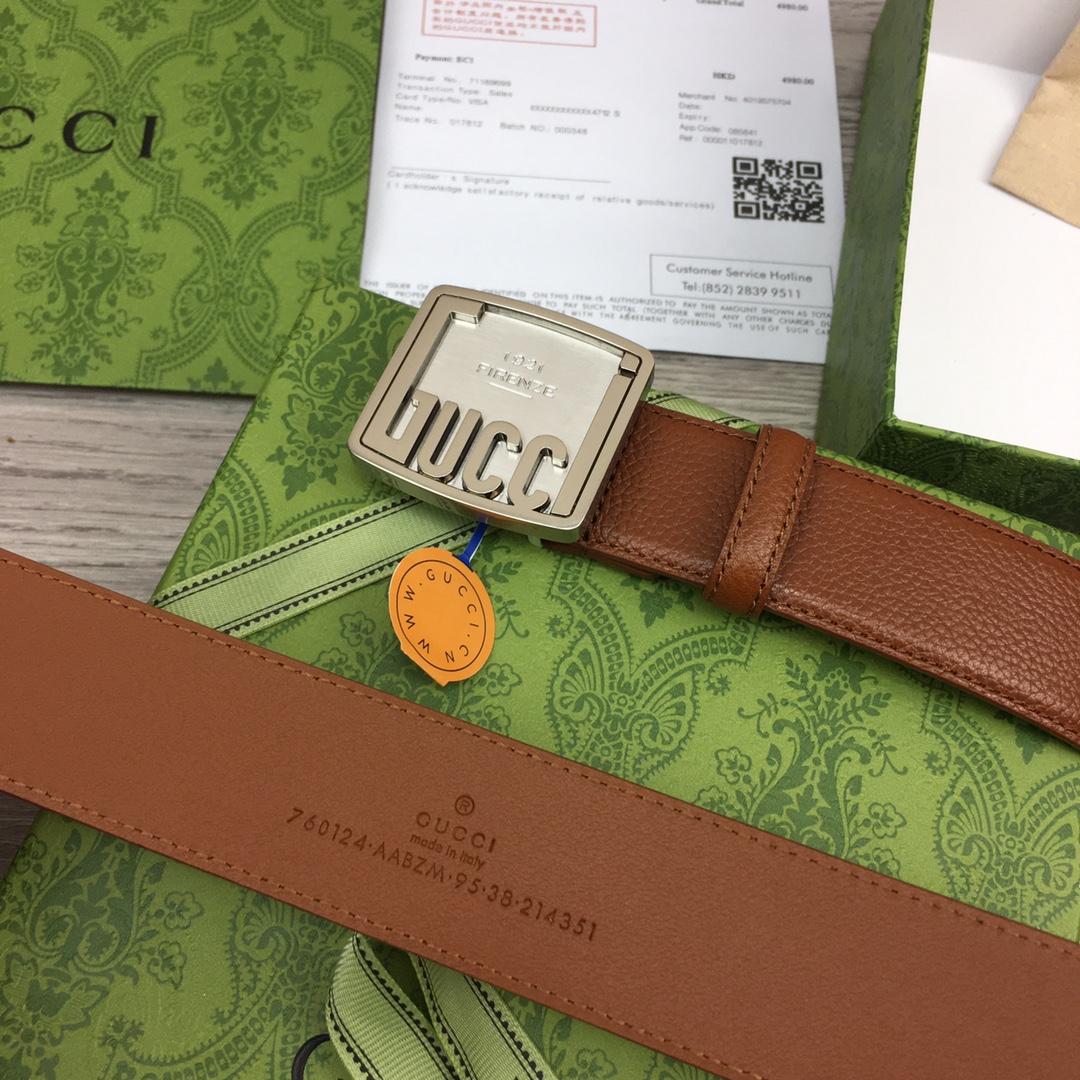 Gucci Leather Belt  35mm - FashionPlug