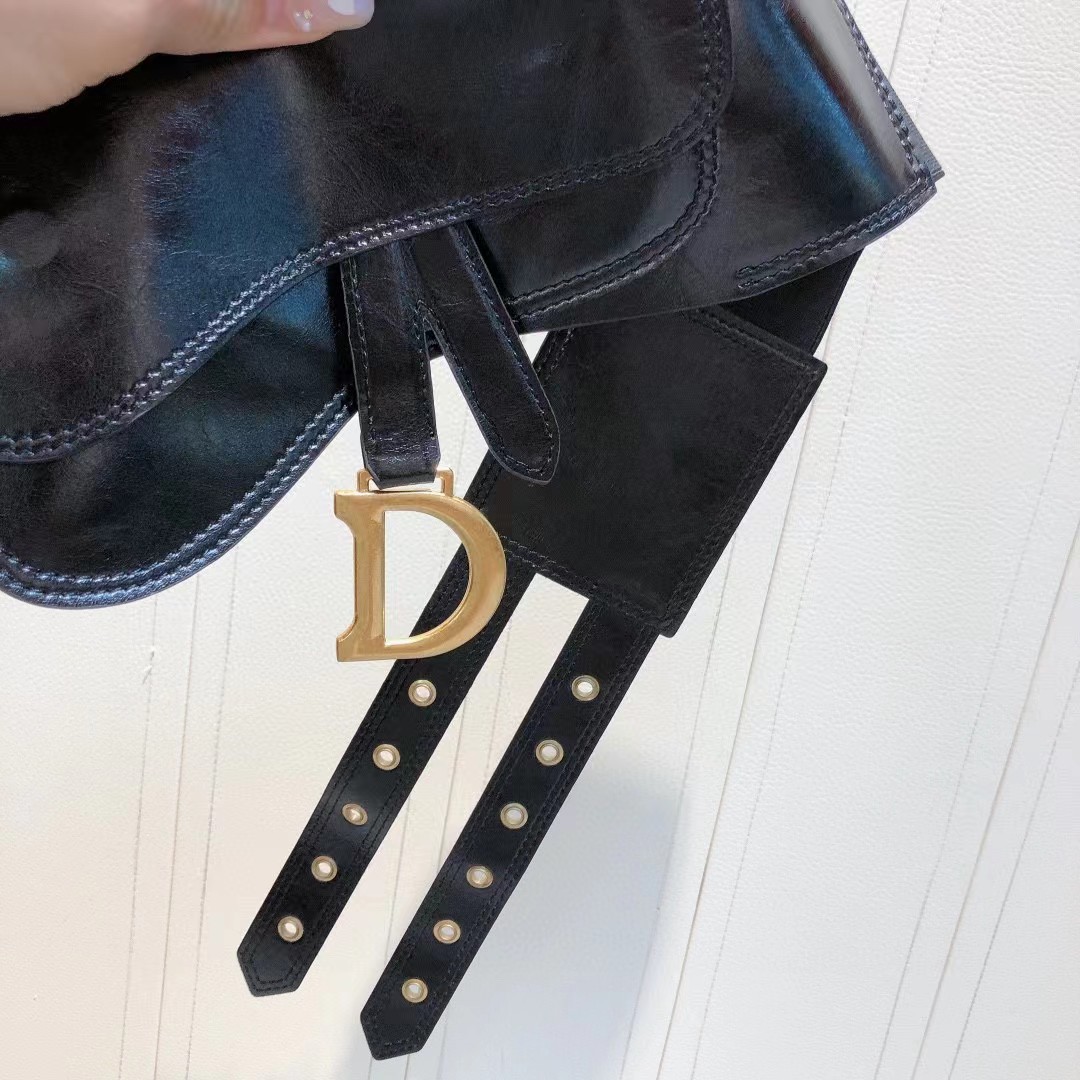Dior Saddle Wide Waist Belt    - FashionPlug