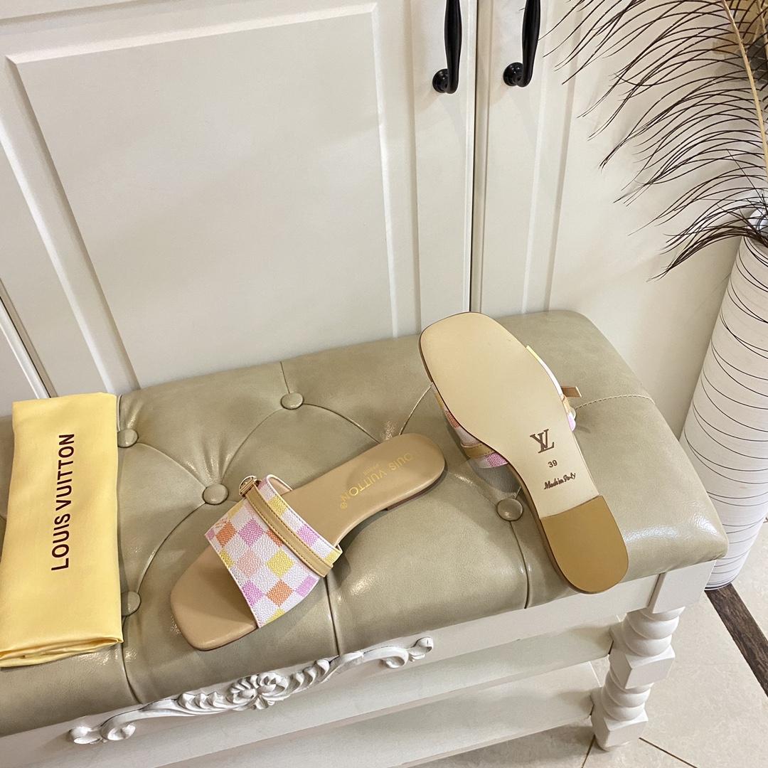 Louis Vuitton Neo Revival Flat Mule   1ACTYE - FashionPlug