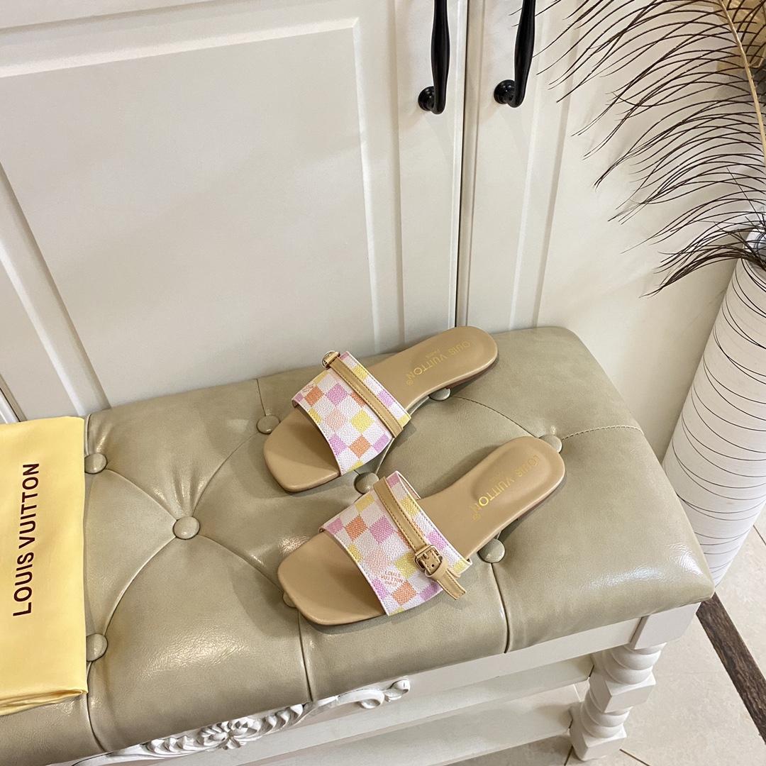 Louis Vuitton Neo Revival Flat Mule   1ACTYE - FashionPlug