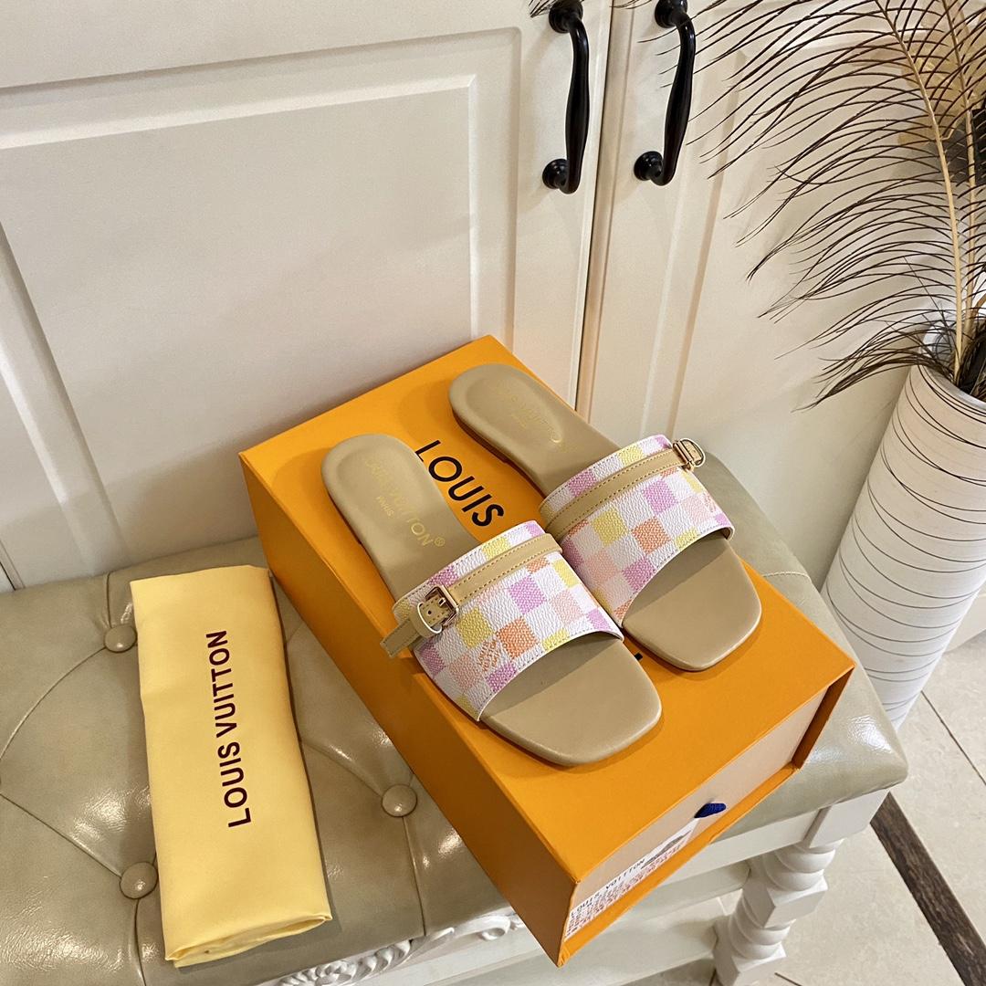 Louis Vuitton Neo Revival Flat Mule   1ACTYE - FashionPlug