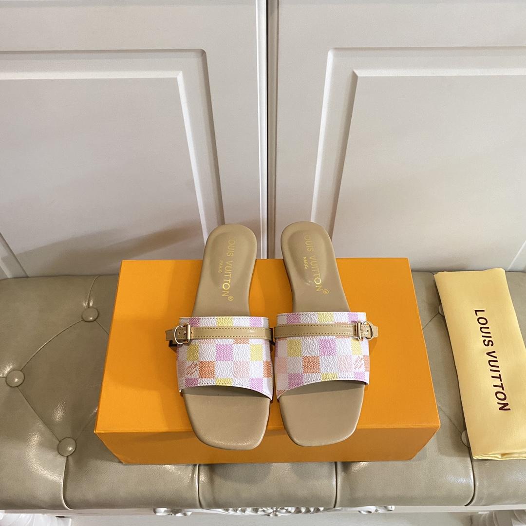 Louis Vuitton Neo Revival Flat Mule   1ACTYE - FashionPlug